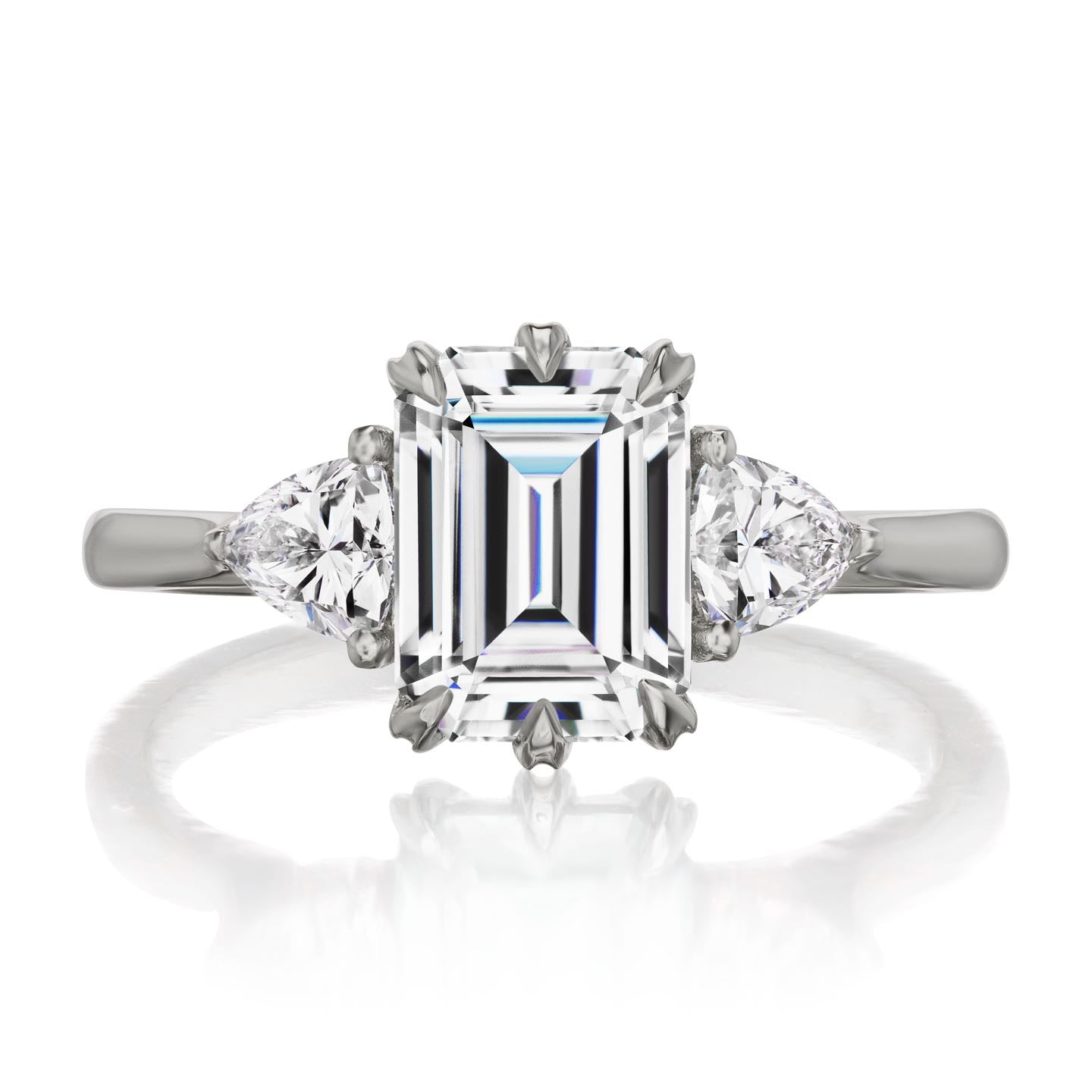 Avery | Emerald Moissanite Ring (2.17ctw) | Kristin Coffin Jewelry