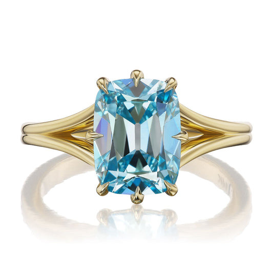 ・Ophelia・Old Mine Cut Cushion Blue Diamond (3.0ct)