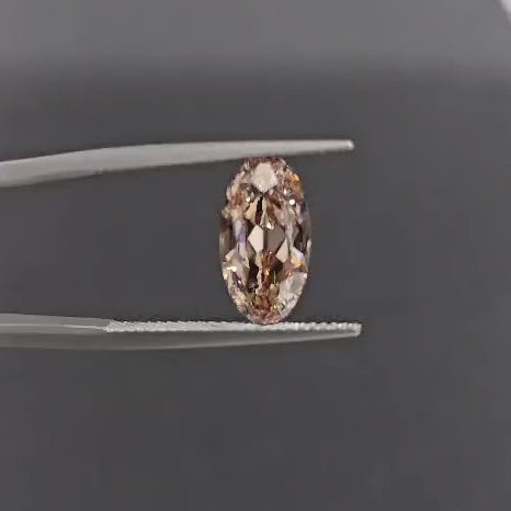 ::color_yellow_white_rose ::| 3.2ct moval oval lab-grown champagne diamond video