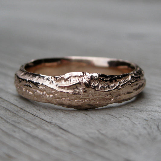 Diamond Twig & Branch Wedding Band Set | Kristin Coffin Jewelry