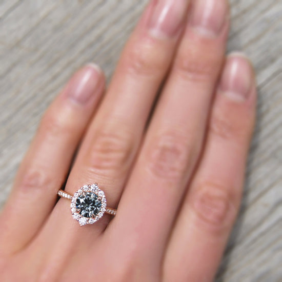 Emerson Grey Moissanite Ring (1.27ctw+) Kristin Coffin Jewelry