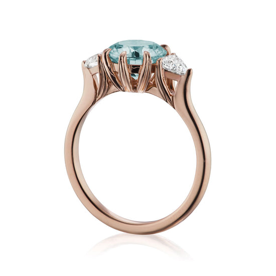 8.48ct Aquamarine Ring Emerald Cut Freedom Ring by Margalit Rings –  MargalitRings