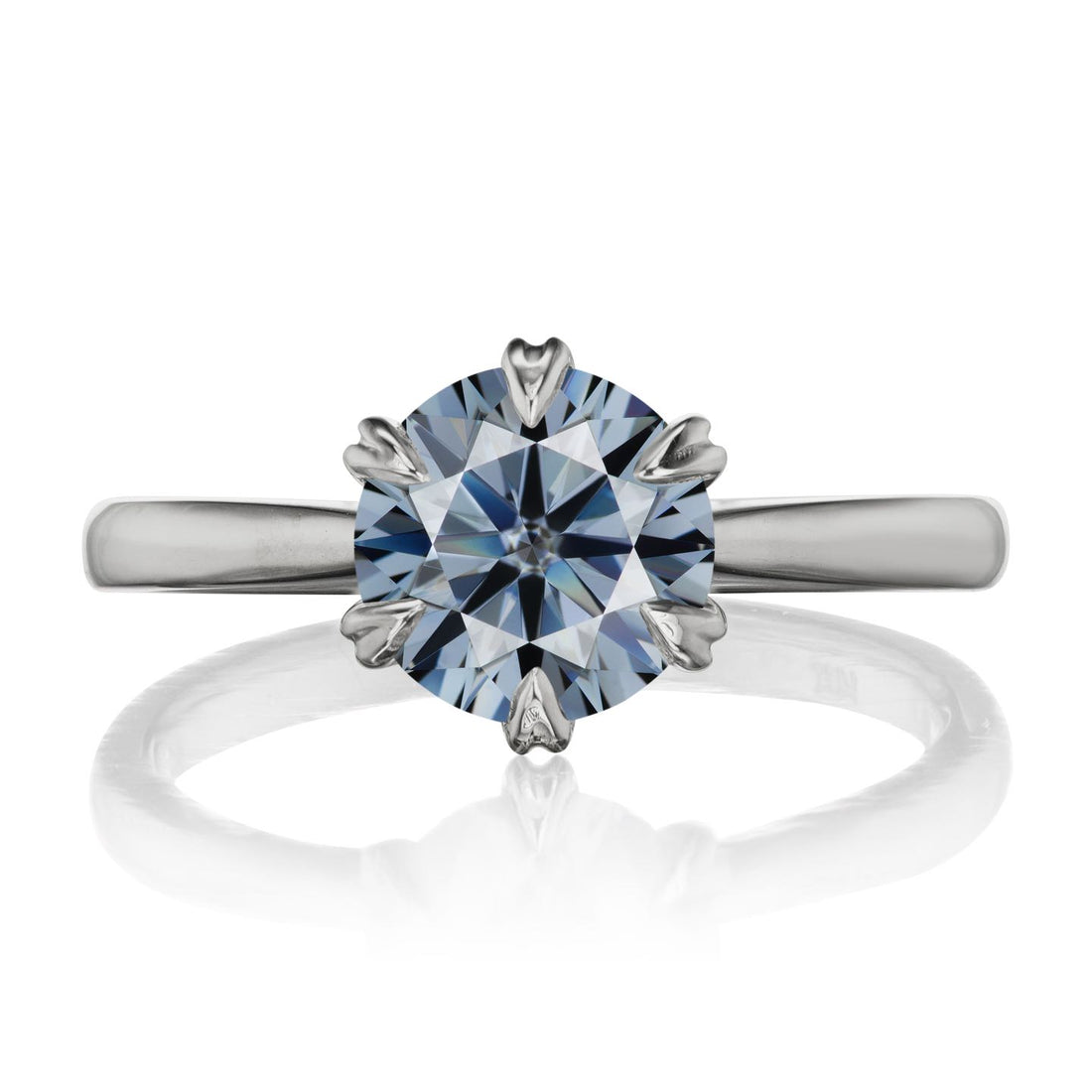 Leona | Grey Moissanite Ring (1.5ct) | Kristin Coffin Jewelry