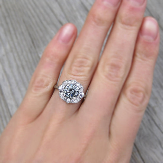 Valerie Sterling Silver Engagement Ring – Saint Tracy