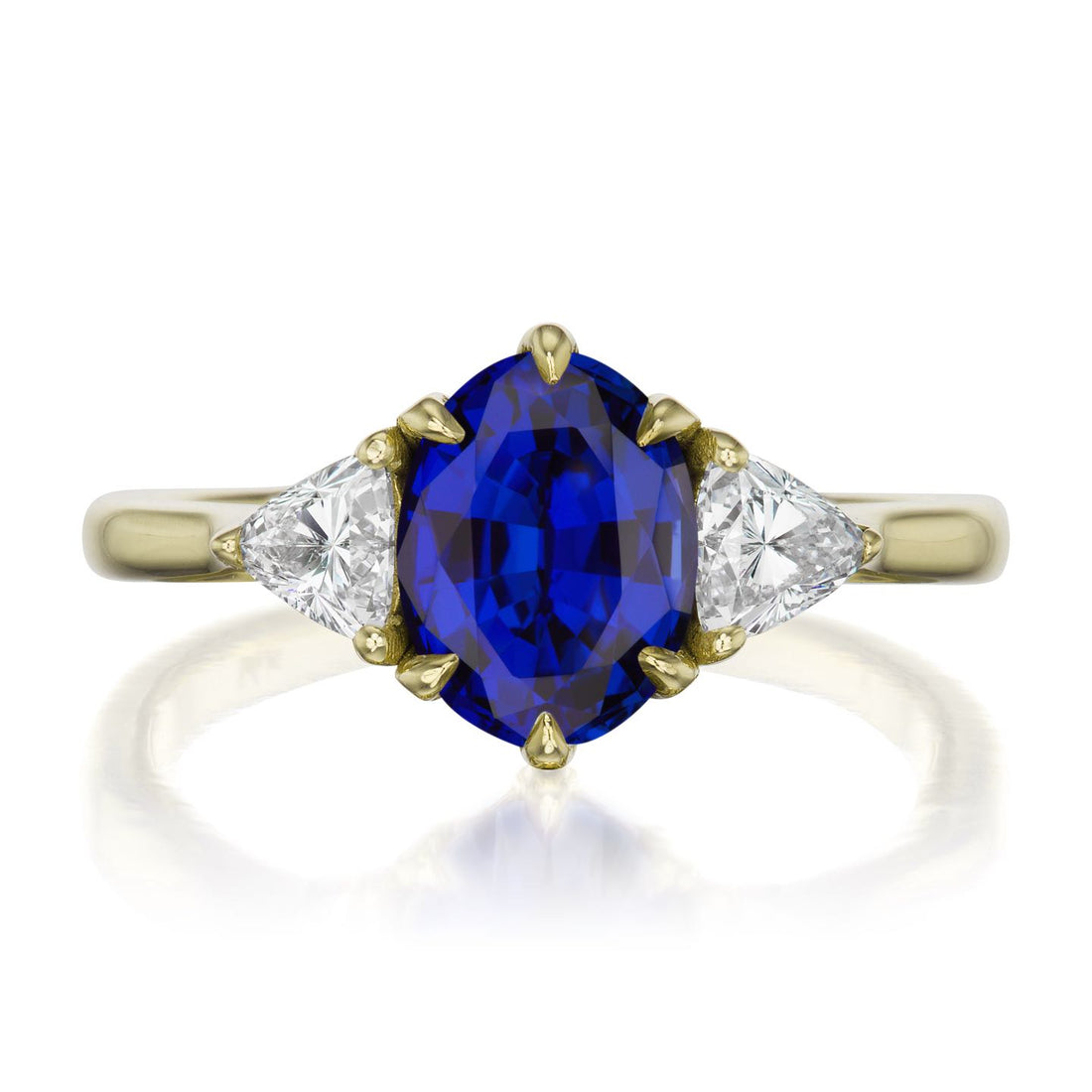 Crystal Dreamエンブレムブローチ★ネイビー Juno | Oval Blue Sapphire Ring (2.17ctw) | Kristin Coffin Jewelry