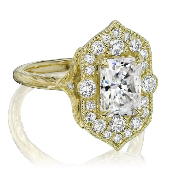 Estella | Radiant Moissanite Ring (2.35ctw) | Kristin Coffin Jewelry