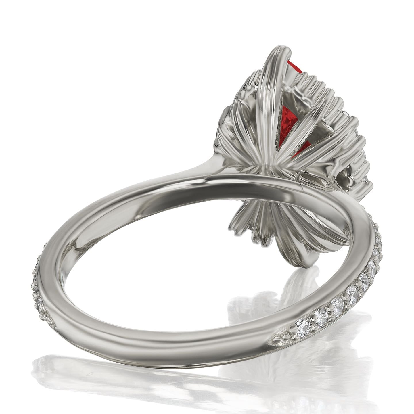 Artemis | Pear Ruby Ring (2.21ctw+) | Kristin Coffin Jewelry