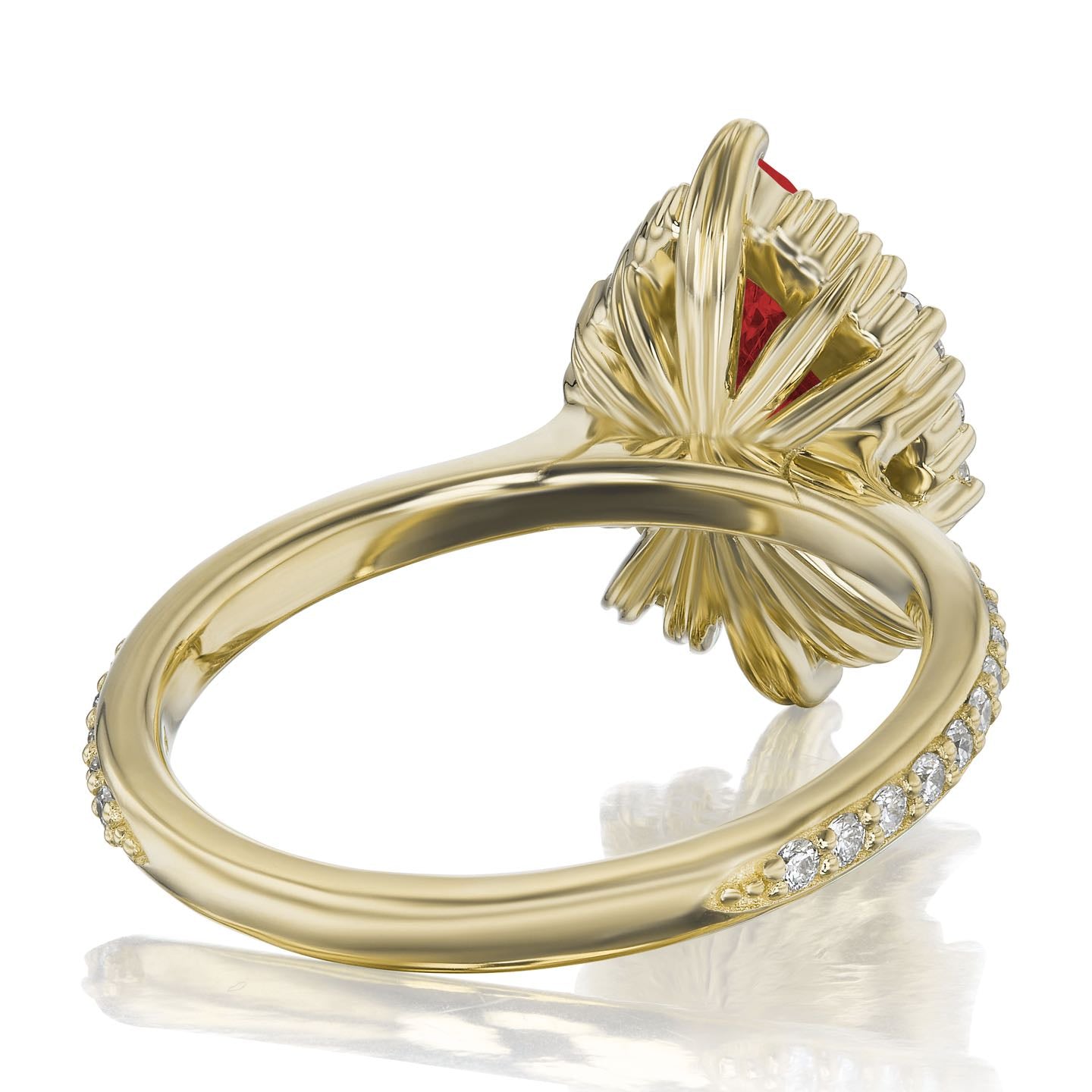 Artemis | Pear Ruby Ring (2.21ctw+) | Kristin Coffin Jewelry