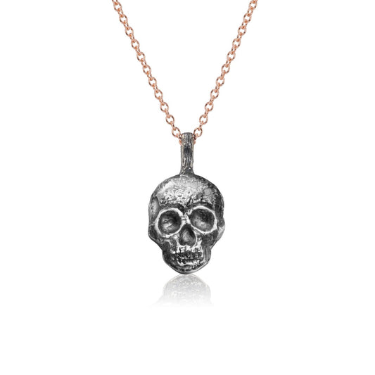 ・SKULL NECKLACE・Silver Pendant, Gold or Silver Chain (Ready to Ship)